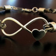 Infinity Heart Horsehair Bracelet