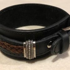 Leather and Horse Hair Bracelet