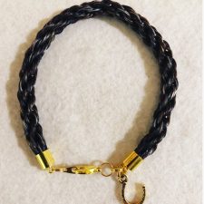 Gold Toned Horse Hair Bracelet