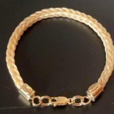 10kt Solid Gold Horse Hair Bracelet