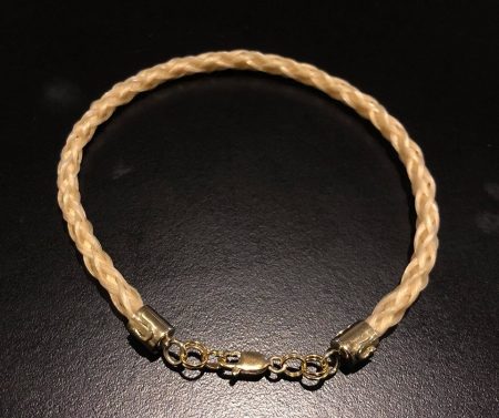 10 kt Solid Gold Horse Hair Bracelet