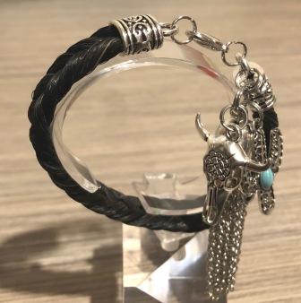 Longhorn Love western horse hair bracelet
