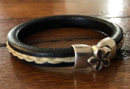 Womens Leather and Horsehair Bracelet