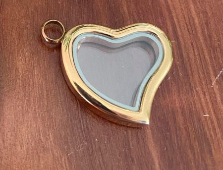 Gold Heart Ashes Pendant